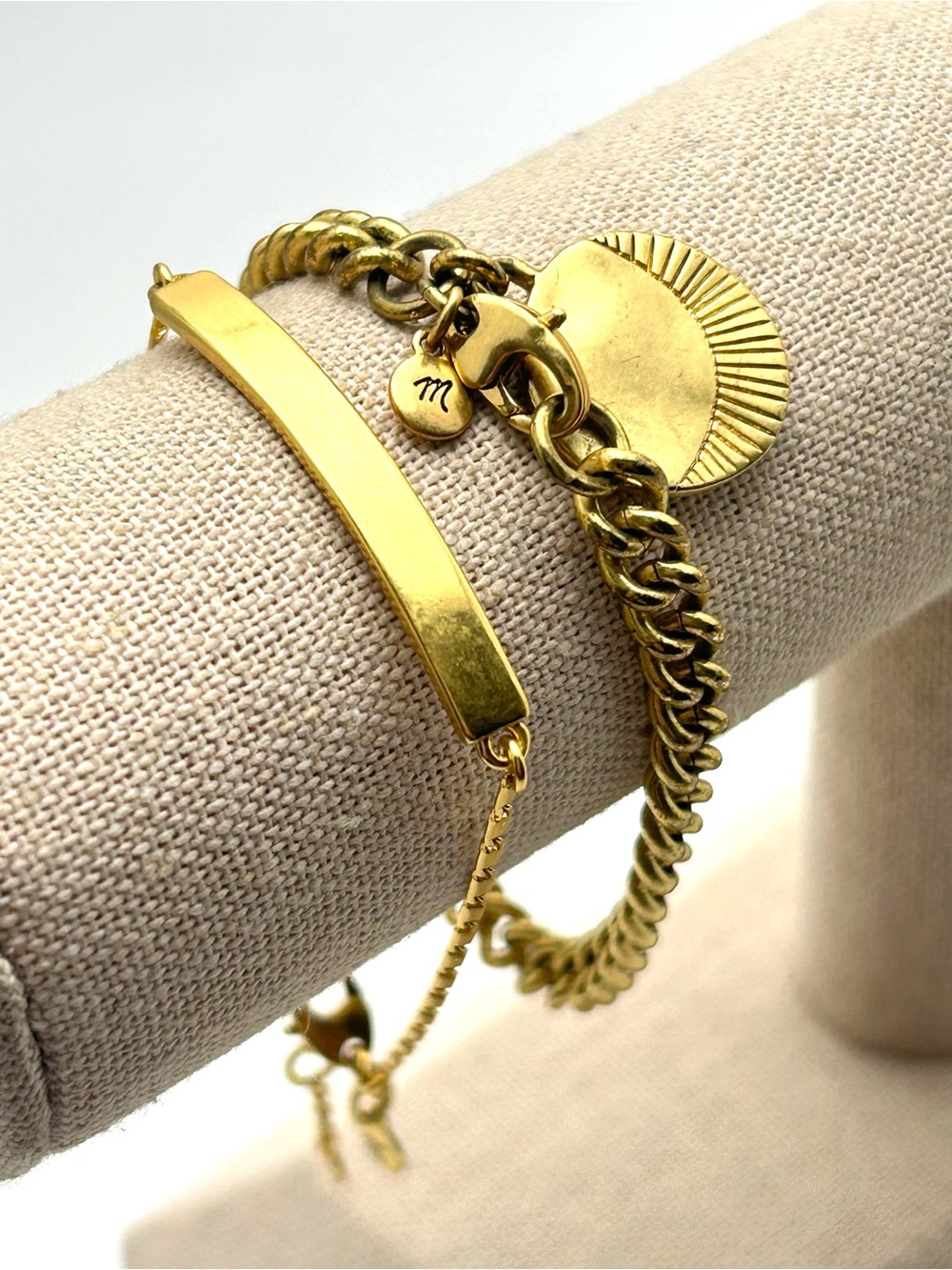 Madewell Lot of Two Gold Bracelets